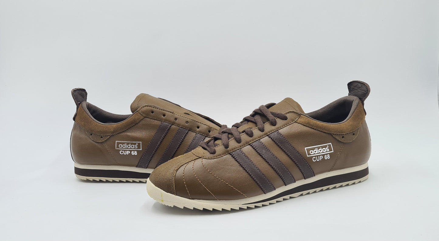 *NEU* Vintage 2007 Adidas Cup 68 Braun UK 12 / EUR 47 1/3