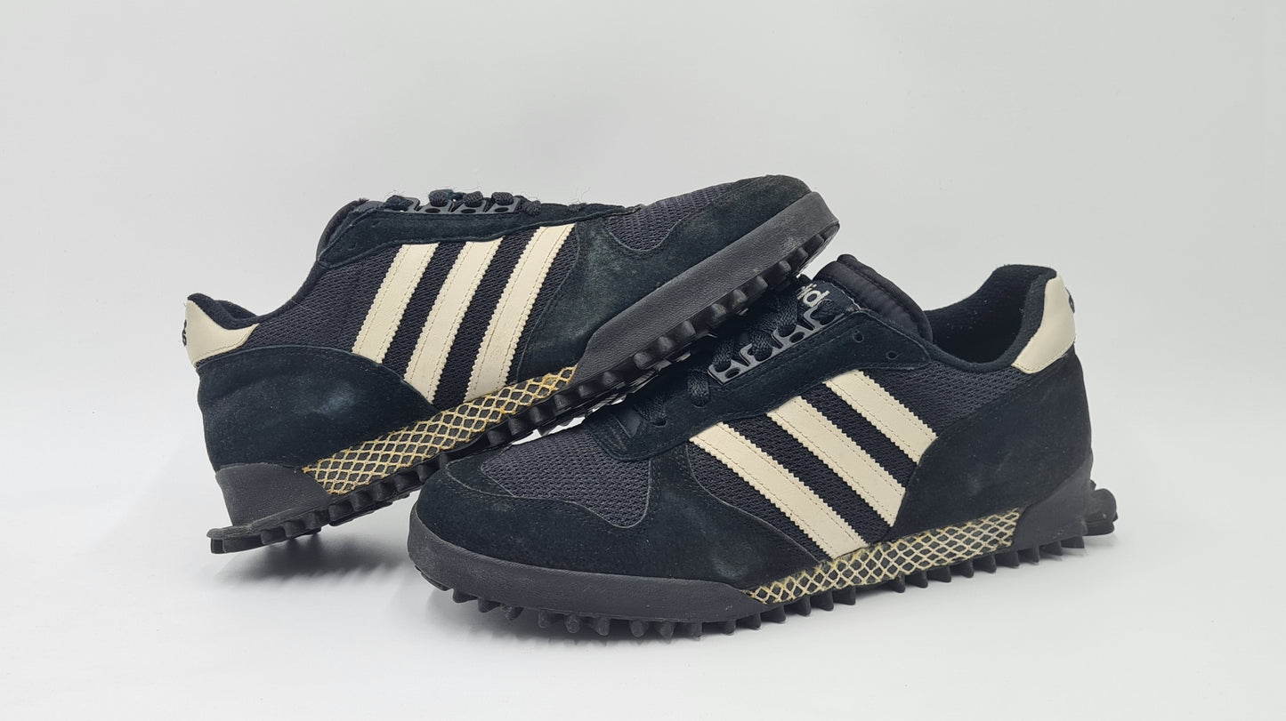 *Guter Zustand* 1996 Adidas Marathon TR Schwarz UK 11 / EUR 46