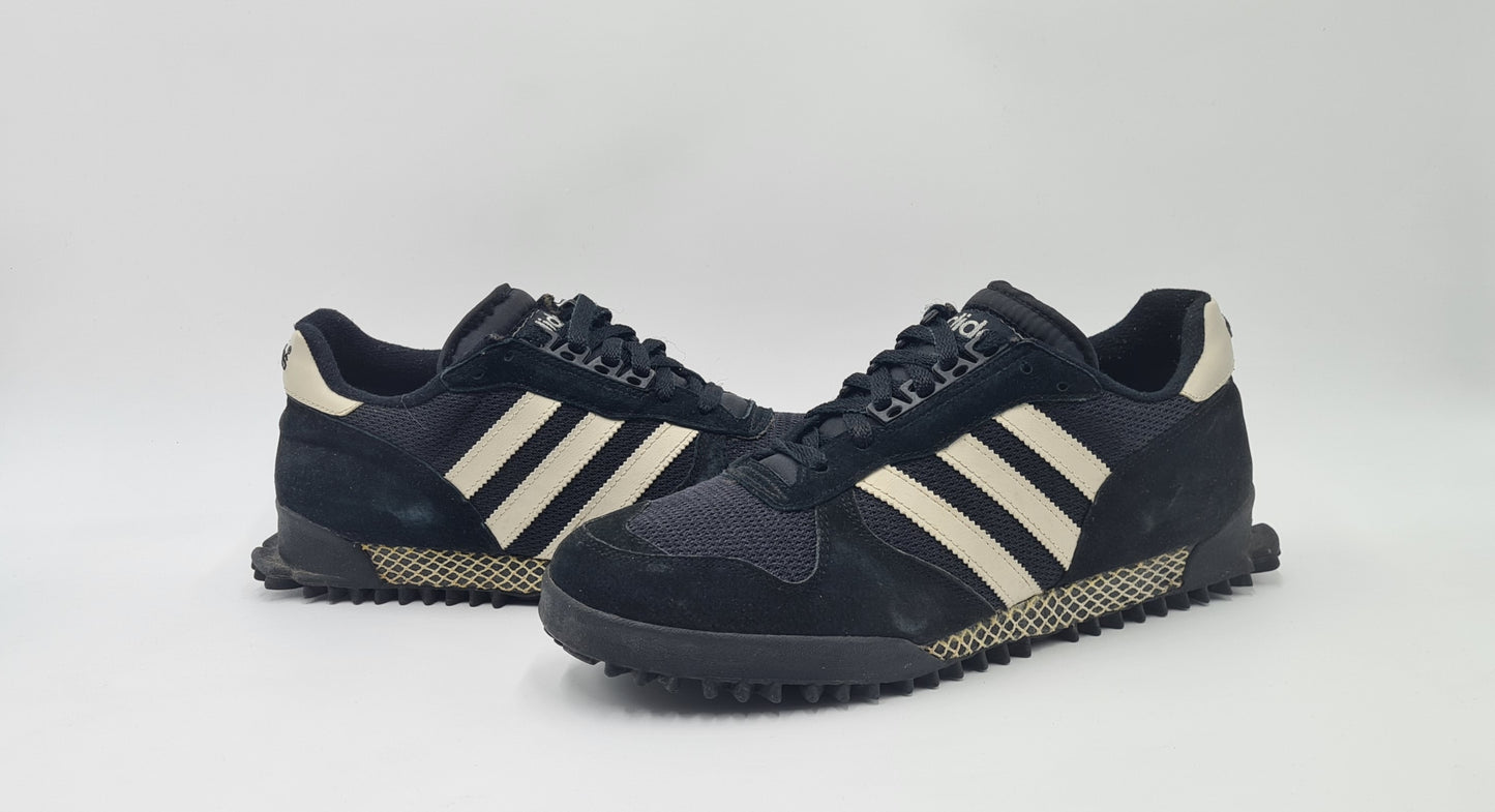*Guter Zustand* 1996 Adidas Marathon TR Schwarz UK 11 / EUR 46