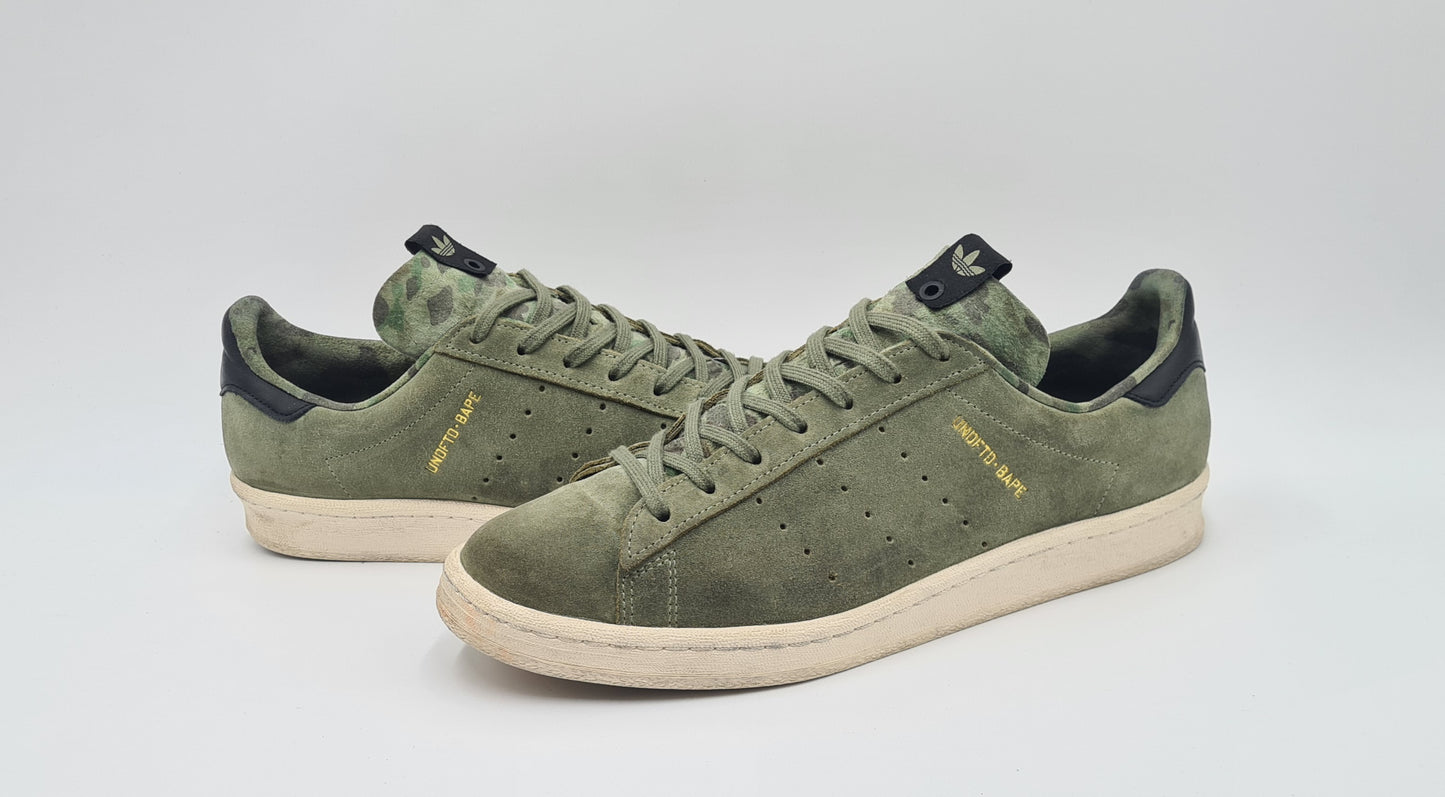 *Guter Zustand* 2012 Adidas Campus 80s Undefeated X Bape Grün Gr. UK 9 / EUR 43 1/3