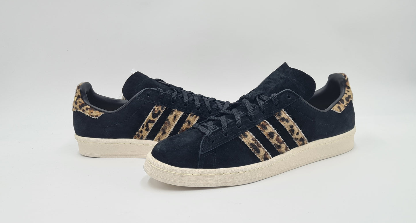 *NEW* 2012 Adidas Campus XLG Black Leopard Size UK 8.5 / EUR 42 2/3