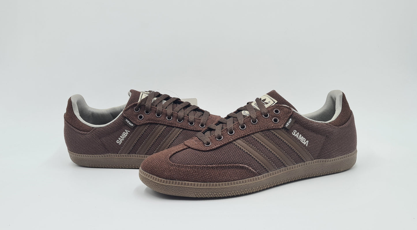 *NEW* 2013 Adidas Samba Hemp Retro Brown UK 10 / EUR 44 2/3