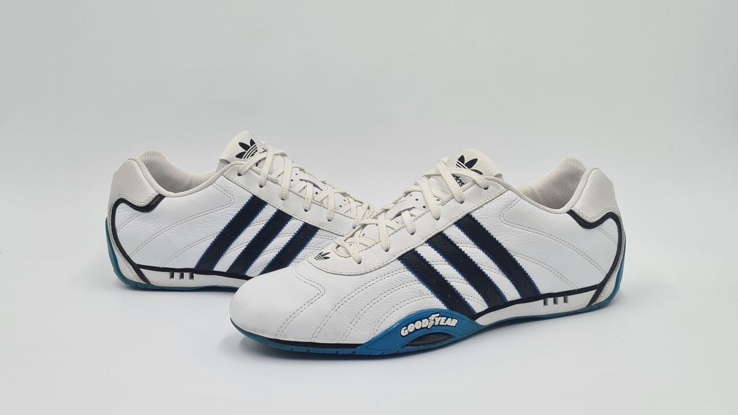 *VGC* 2006 Adidas Adi Racer Low Goodyear White-Blue UK 9.5 / EUR 44
