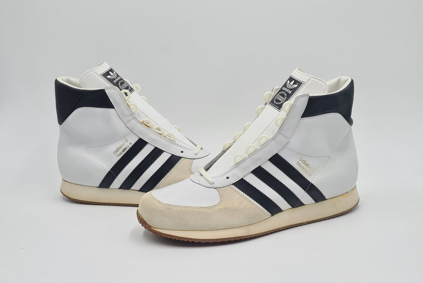 *NEU* Vintage 1980er Adidas Adimed Training Hi UK 10,5 / EUR 45 1/3