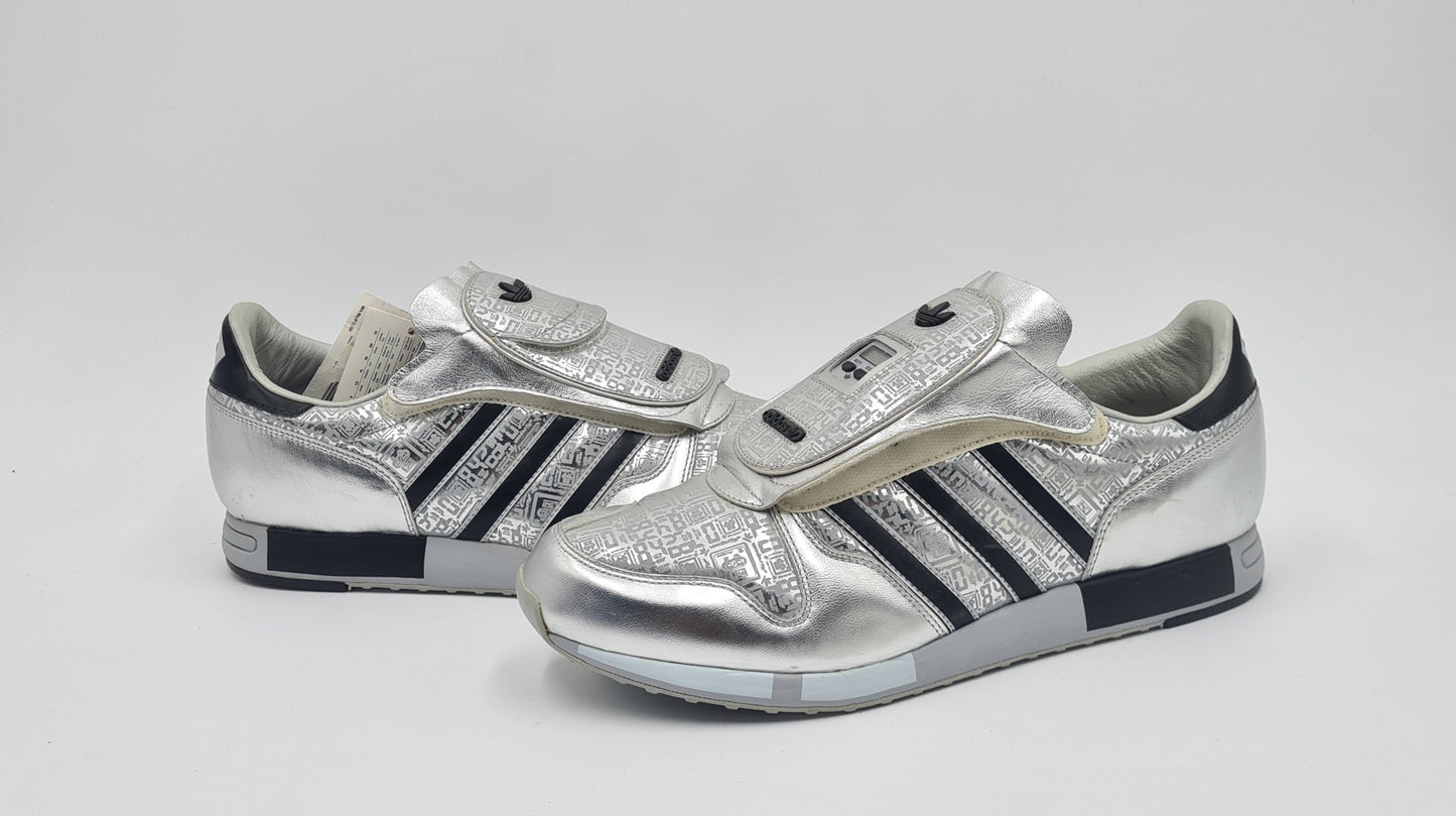 *NEU* Vintage 2006 Adidas Micropacer 3 Retro Silber Schwarz Gr. UK 9,5 / EUR 44