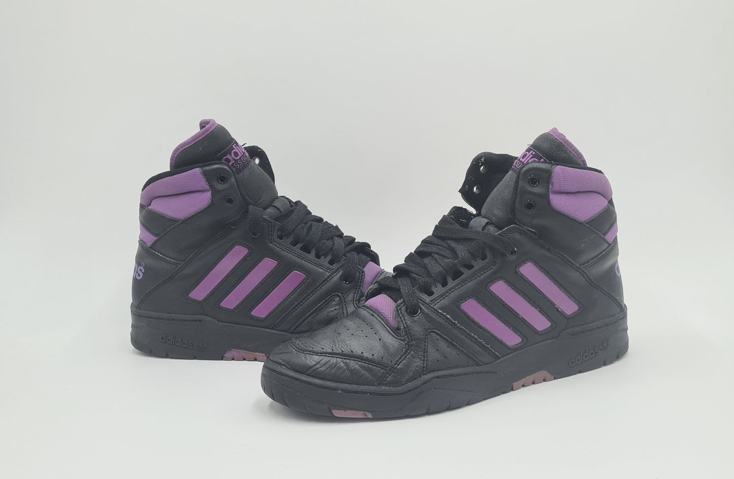 *Guter Zustand* Vintage 1990er Adidas Association Hi UK 11 / EUR 46
