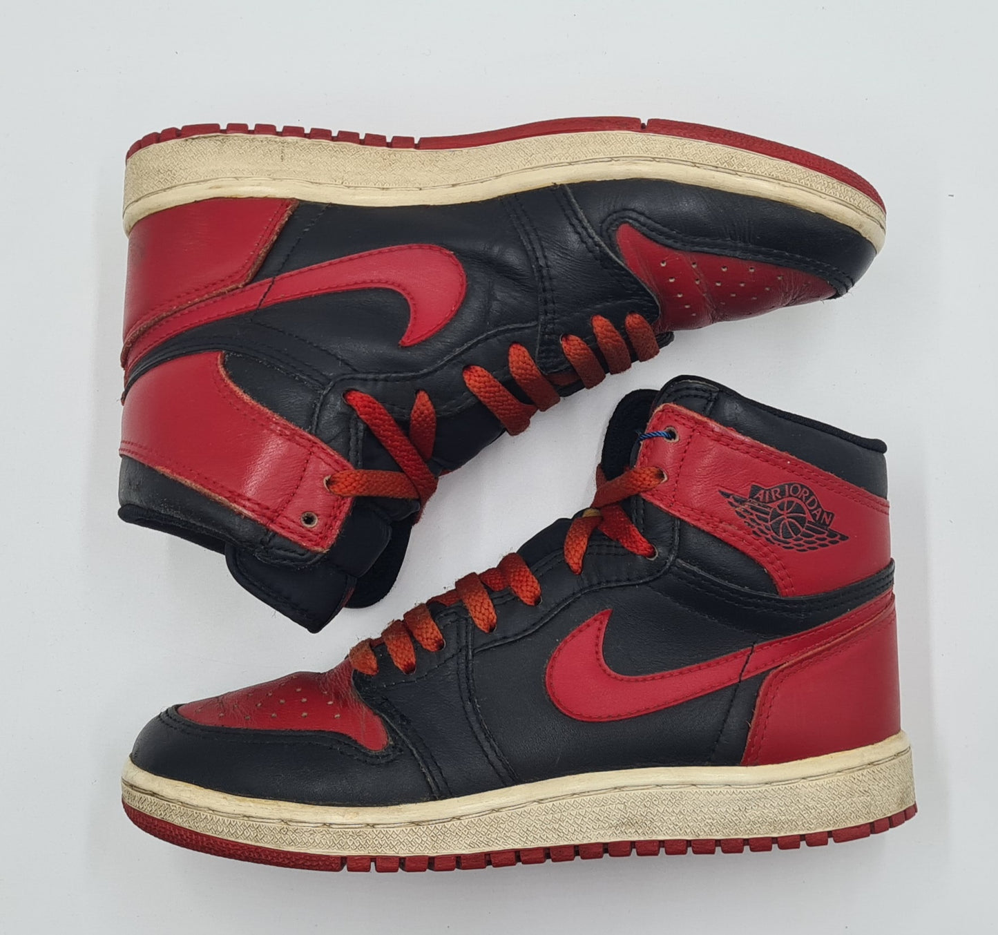 *TOP* Vintage 1985 Nike Air Jordan 1 Black Red BRED US 6 / EUR 38,5