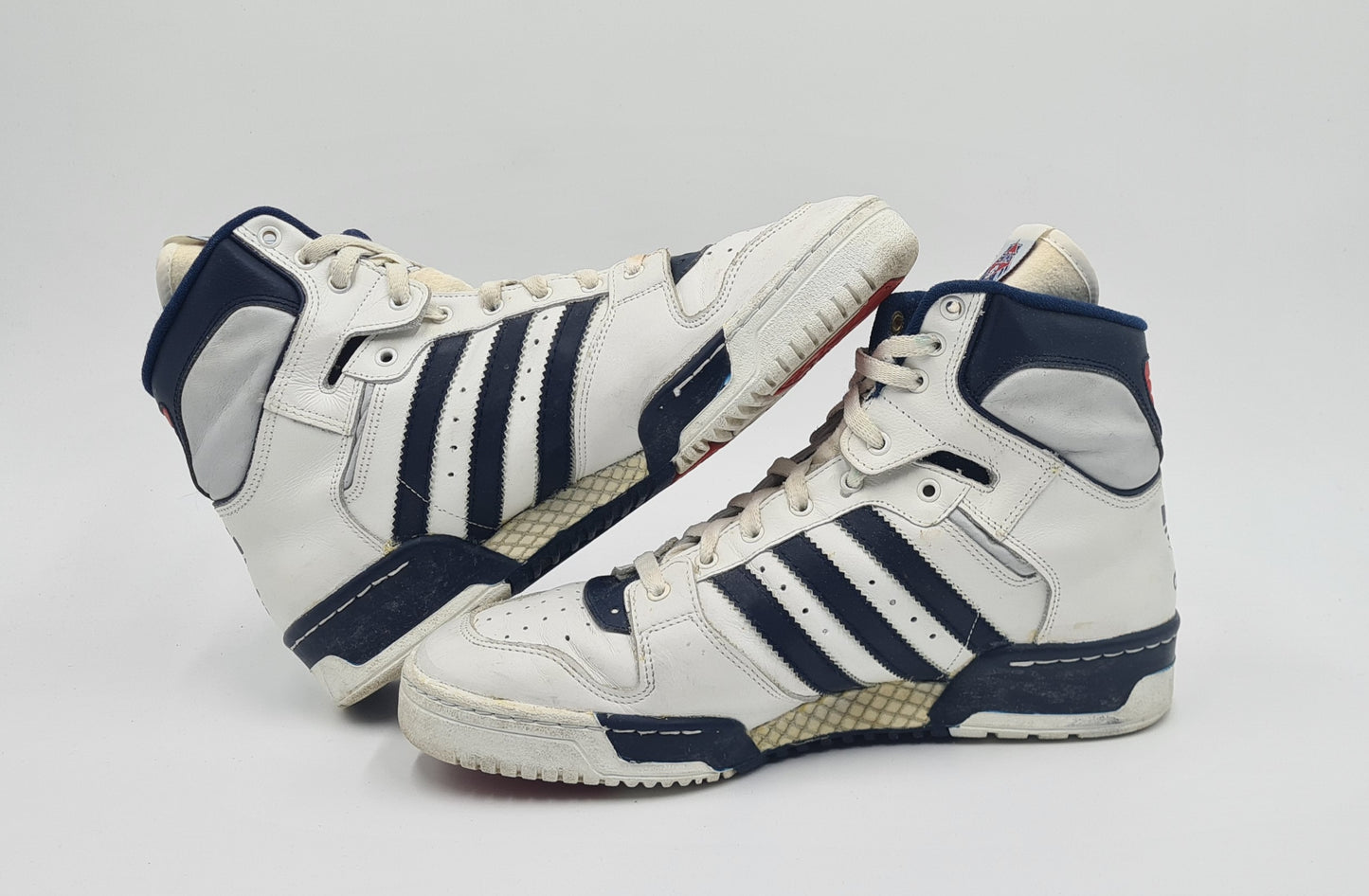 *TOP* Vintage 1980er Adidas Conductor Hi Ewing France UK 10 / EUR 44 2/3