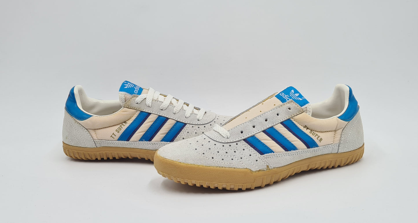 *NEU* Vintage 1980er Adidas TT Super Tischtennis Indoor UK 6,5 / EUR 40