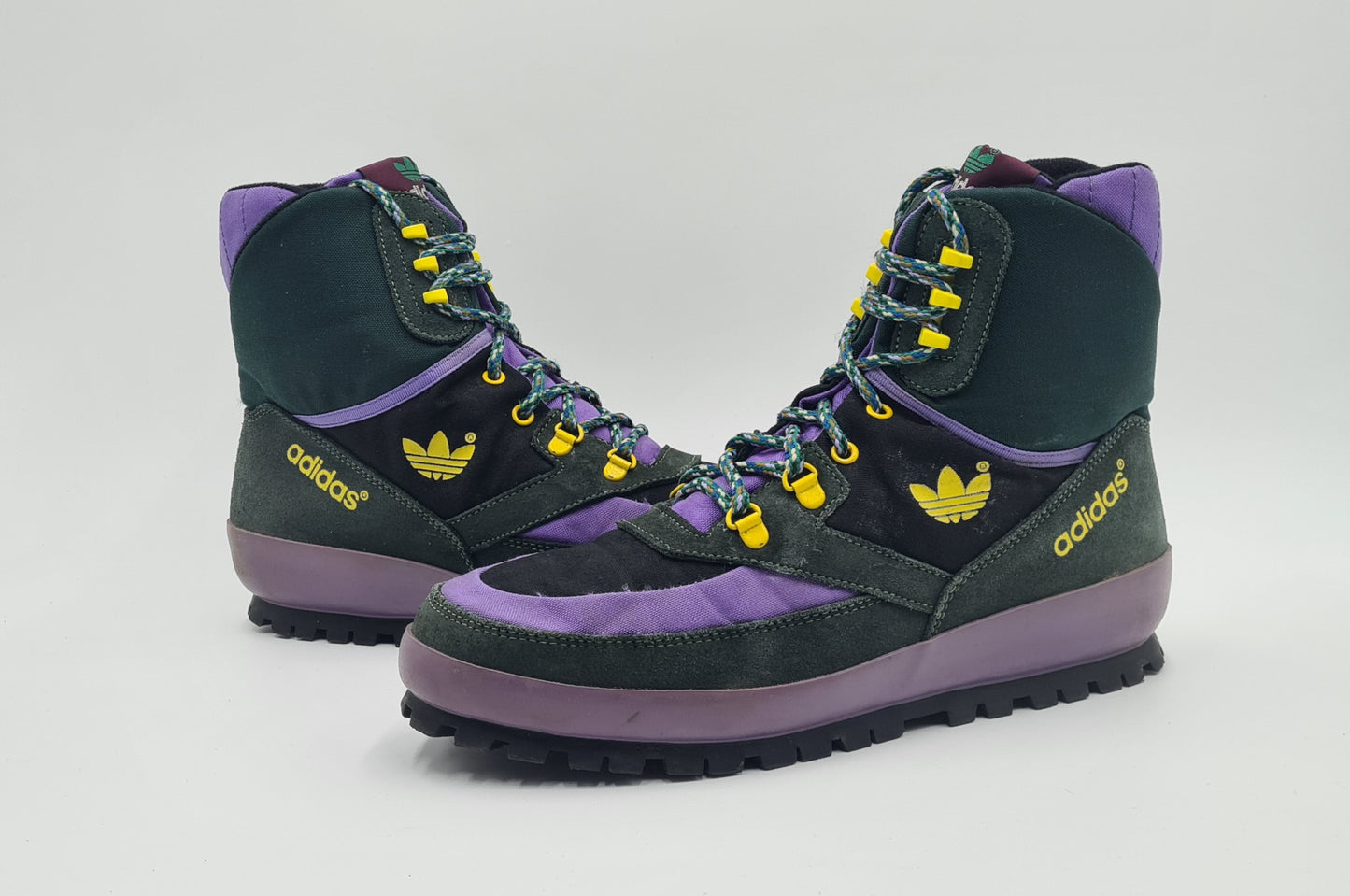 *Guter Zustand* Vintage 1980er Adidas Bormio Trekking Boots Italy UK 10 / EUR 44 2/3