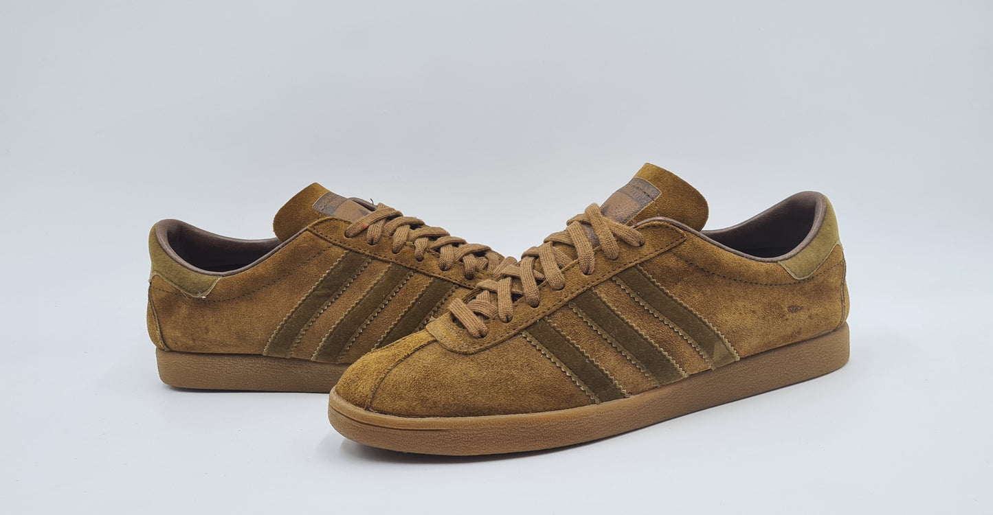 *WIE NEU* Vintage 1980er Adidas Tobacco Made in France UK 8 / EUR 42