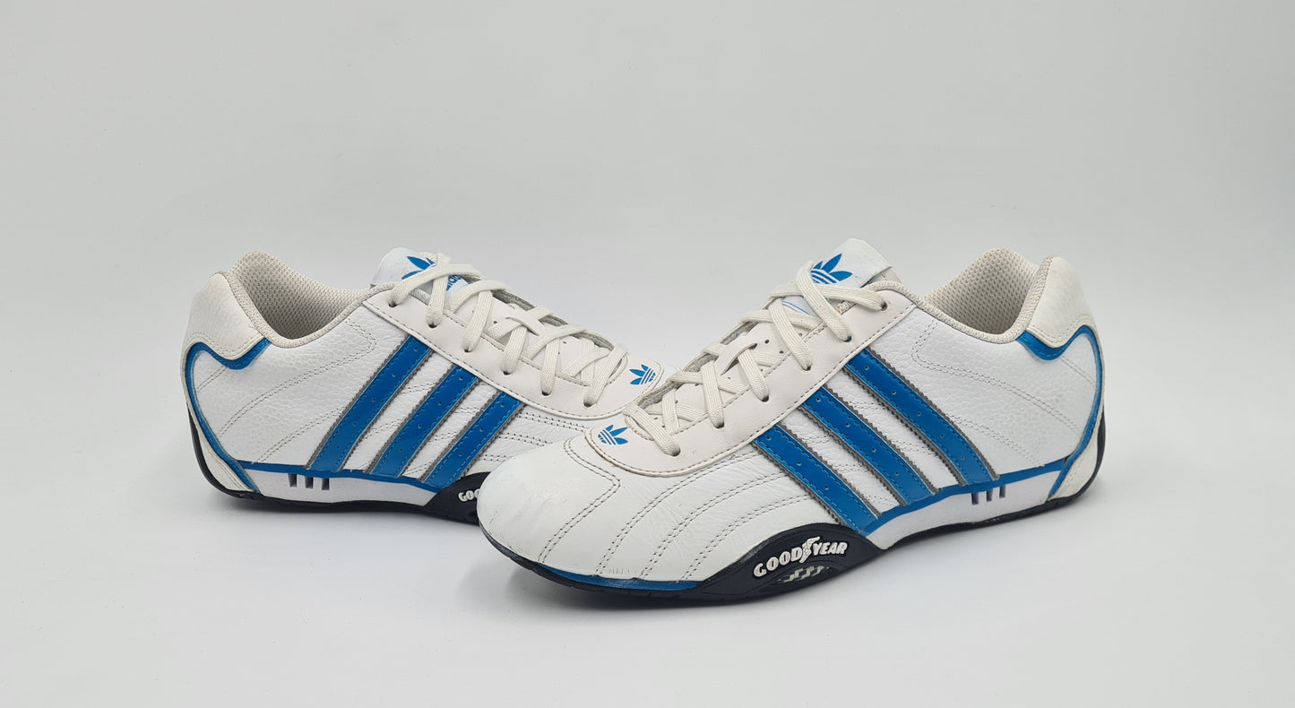 *Guter Zustand* 2014 Adidas Adi Racer Low M Good Year Weiß Blau Gr. UK 6,5 / EUR 40