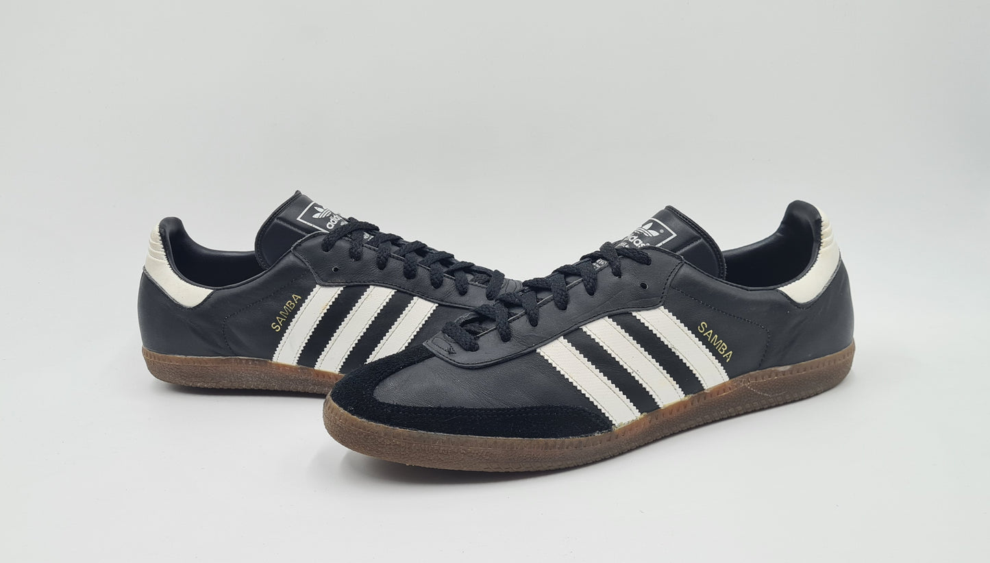 *TOP* Vintage 1986 Adidas Samba schwarz Taiwan UK 10,5 / EUR 45 1/3
