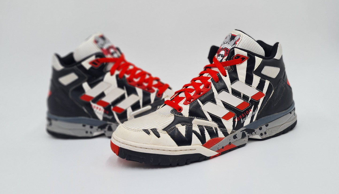 *VGC* 2009 Adidas x Slick Torsion Artillery Mid 'Poppy Red' UK 9.5 / EUR 44