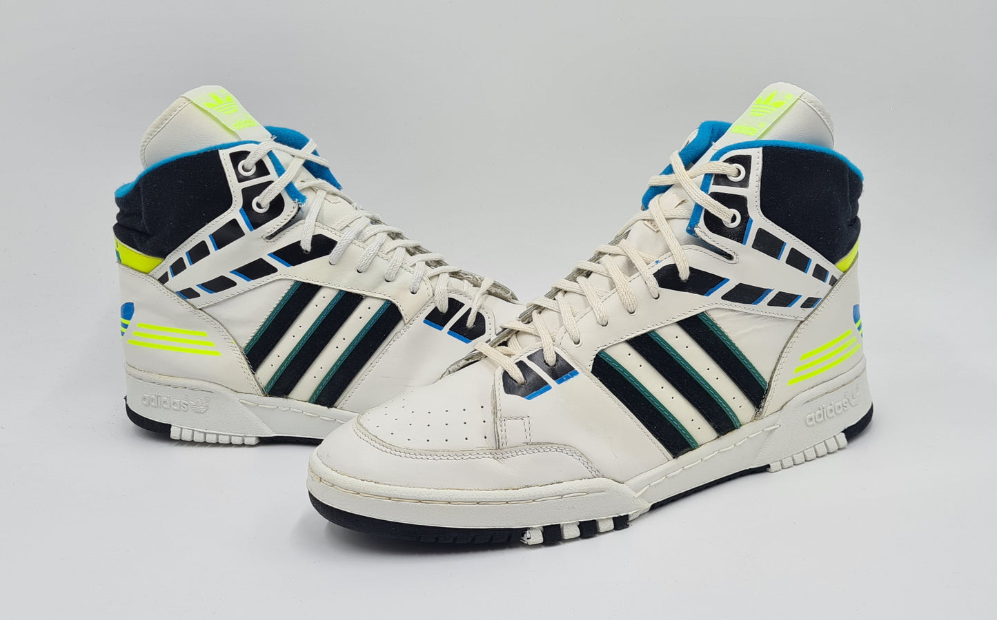 *TOP* Vintage 1980er Adidas 2010 Hi UK 10,5 / EUR 45 1/3