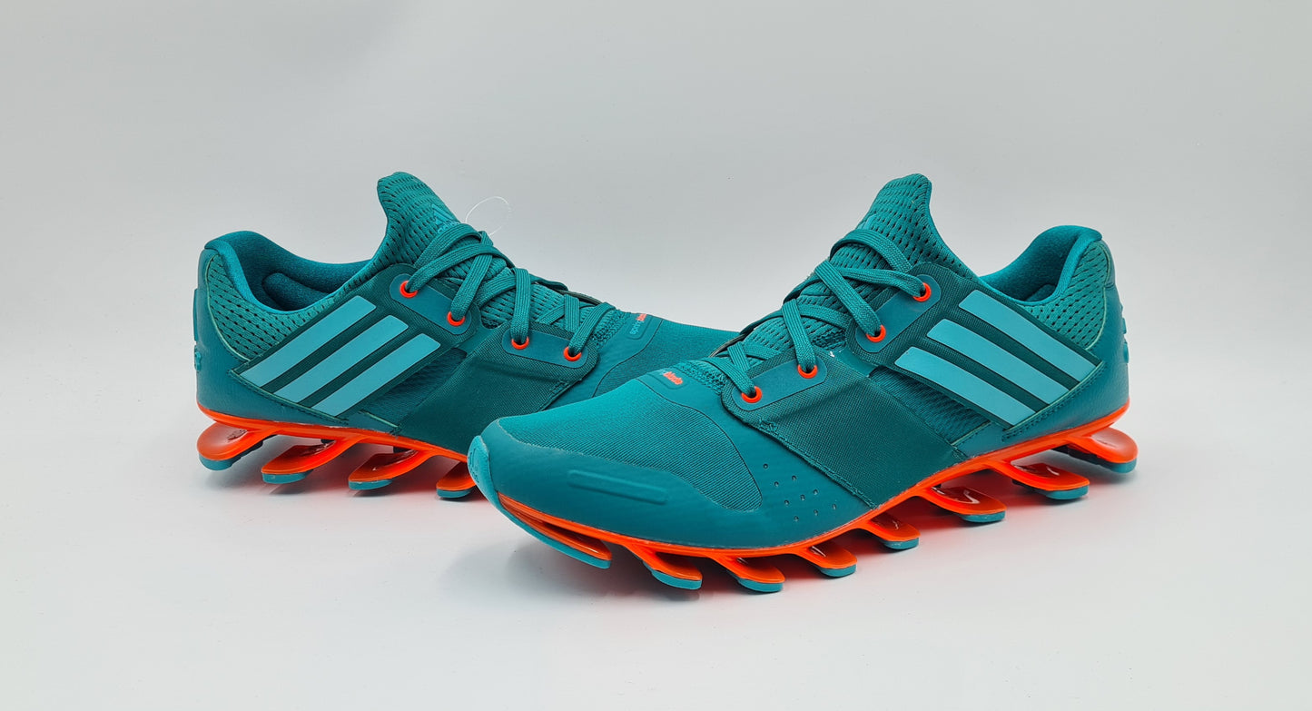*LIKE NEW* 2015 Adidas Springblade Solyce Green Orange UK 8.5 / EUR 42 2/3