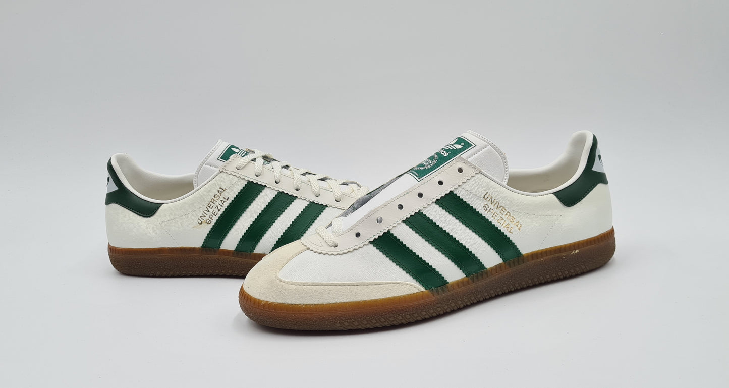 *NEW* Vintage 1980s Adidas Universal Spezial Green Stripes UK 7.5 / EUR 41 1/3