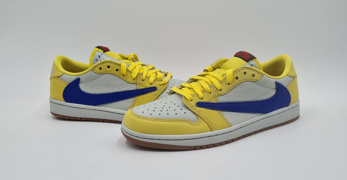 *NEU* 2024 Nike Air Jordan 1 Low Travis Scott Canary Yellow Gr. UK 7 / EUR 41