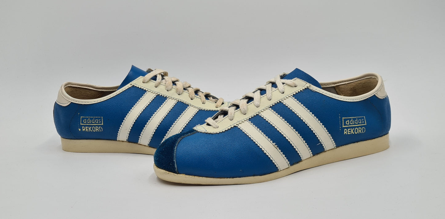 *NEW* Vintage 1980s Adidas Rekord Roumania 3 Stripe UK 8 / EUR 42