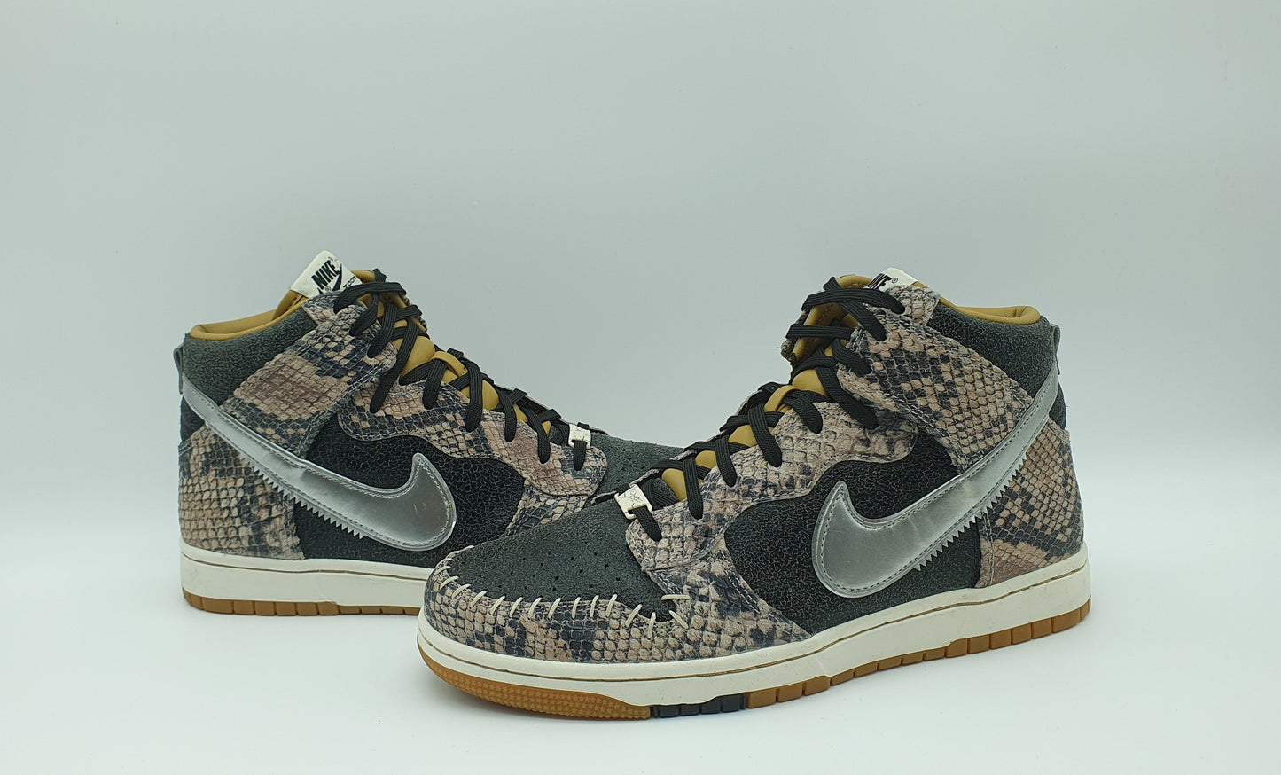 *NEW* 2014 Nike Dunk High CMFT Premium QS Snakeskin Size UK 8.5 / EUR 43