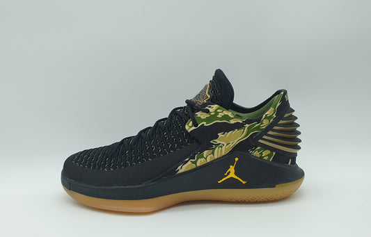 *LIKE NEW* 2017 Nike Air Jordan XXXII 32 Low Flyknit 'Camo' City of Flight UK 9 / EUR 44