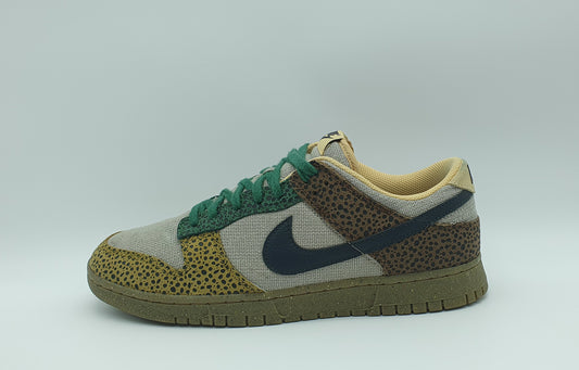 *VGC* 2022 Nike Dunk Low Safari 'Golden Moss' UK 9.5 / EUR 44.5