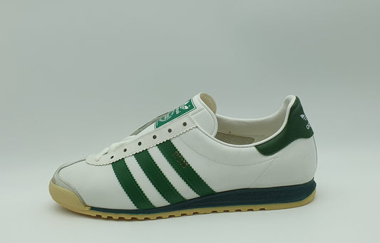 *NEU* Vintage 1980er Adidas Rom mit grünen Streifen UK 8 / EUR 42