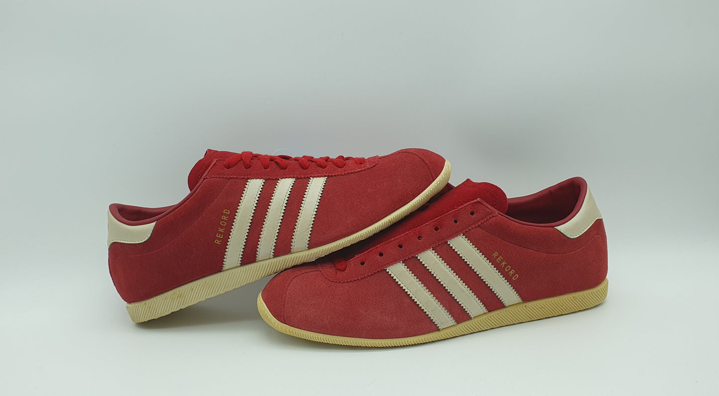 *NEU* 2003 Adidas Rekord Satin Rot Gr. UK 11 / EUR 46