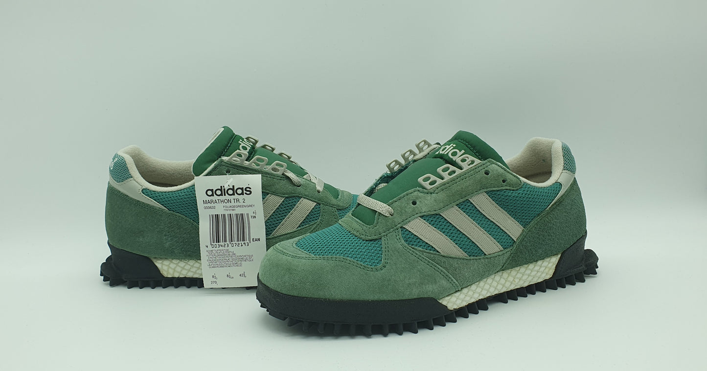 *NEU* Vintage 1994 Adidas Marathon TR 2 Grün UK 8,5 / EUR 42 2/3