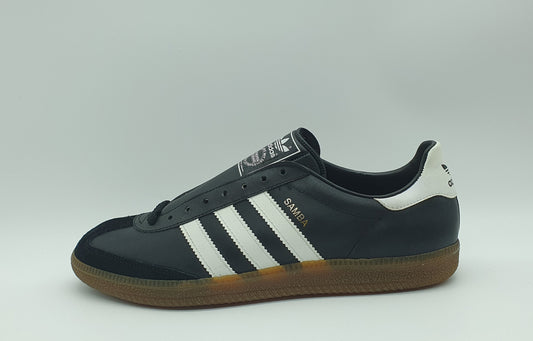 *NEU* Vintage 1980er Adidas Samba schwarz Made in West Germany UK 8,5 / EUR 42 2/3