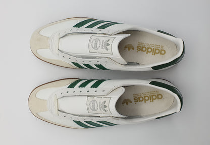 *NEW* Vintage 1980s Adidas Universal with green stripes UK 11 / EUR 46