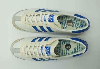 *NEU* Vintage 1980er Adidas Rom mit blauen Streifen UK 9 / EUR 43 1/3