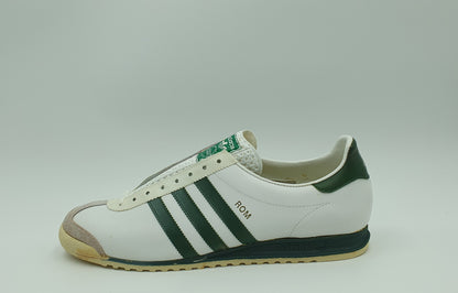 *BNIB* Vintage 1980s Adidas Rom with green stripes UK 13 / EUR 48 2/3 #2