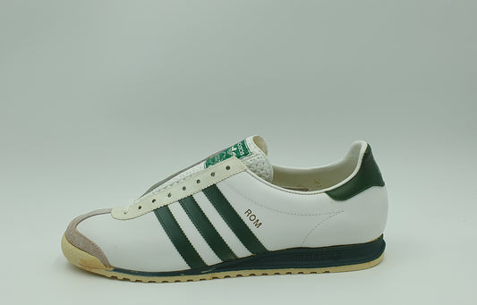*BNIB* Vintage 1980s Adidas Rom with green stripes UK 13 / EUR 48 2/3 #2
