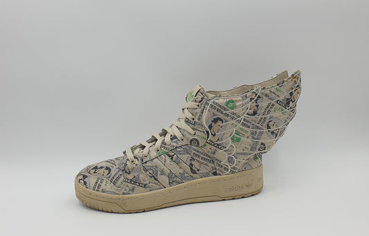 *VGC* 2013 Adidas JS Wings 2.0 'Money' Jeremy Scott UK 8.5 / EUR 42 2/3