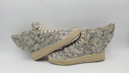 *VGC* 2013 Adidas JS Wings 2.0 'Money' Jeremy Scott UK 8.5 / EUR 42 2/3