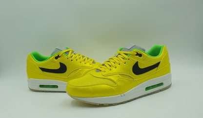 *LIKE NEW* 2014 Nike Air Max 1 FB PRM QS Yellow UK 12 / EUR 47.5