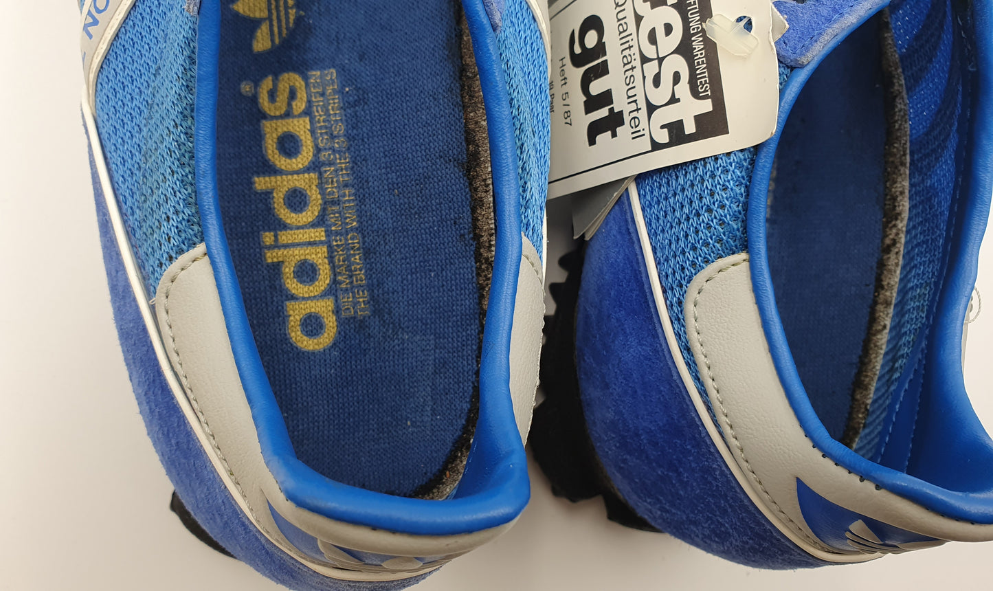 *NEW* Vintage 1980s Adidas Marathon TR Blue UK 8 / EUR 42