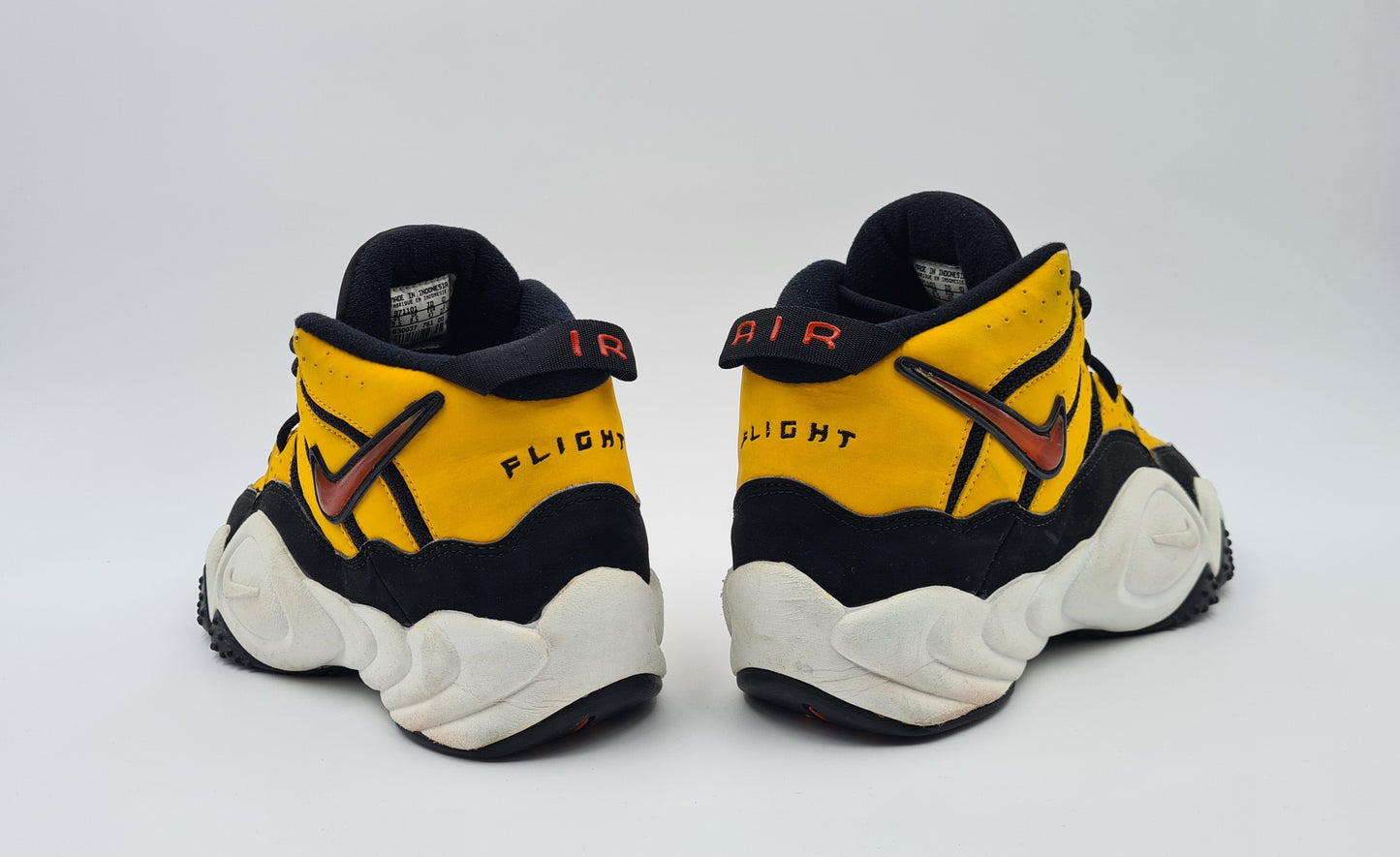 Vintage 1997 Nike Air Zoom Flight 1.0 gelb UK 8,5 / EUR 43