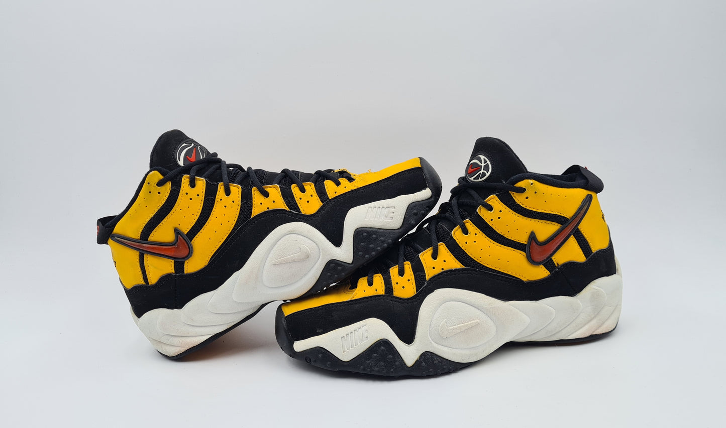 Vintage 1997 Nike Air Zoom Flight 1.0 gelb UK 8,5 / EUR 43