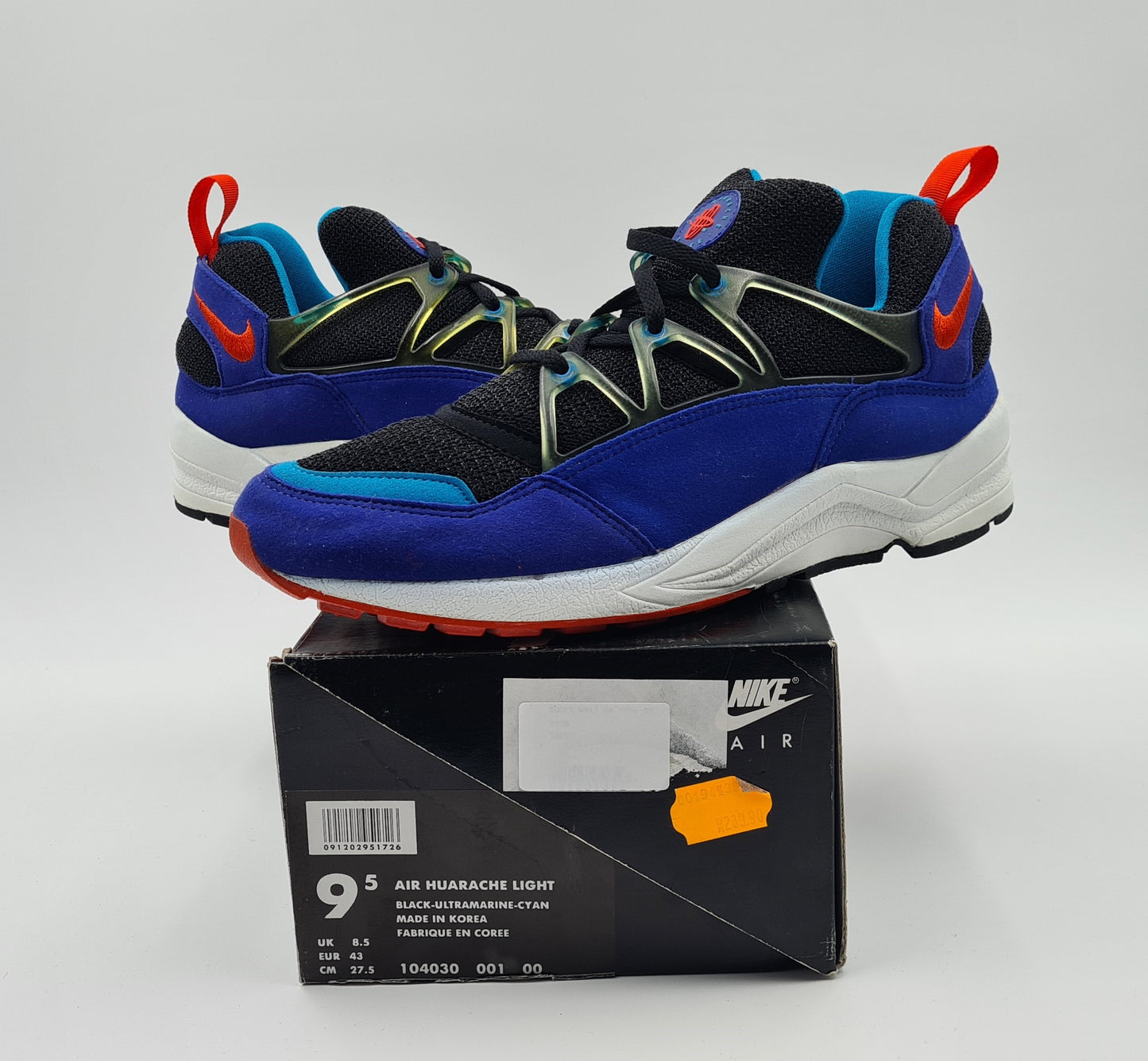 *NEW* Vintage 1993 Nike Air Huarache Lite UK 8.5 / EUR 43