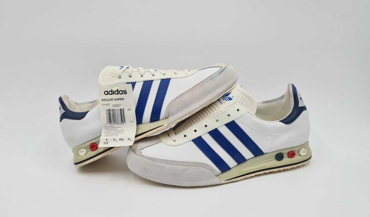 *NEW* Vintage 1994 Adidas Kegler Super Retro UK 9 / EUR 43 1/3