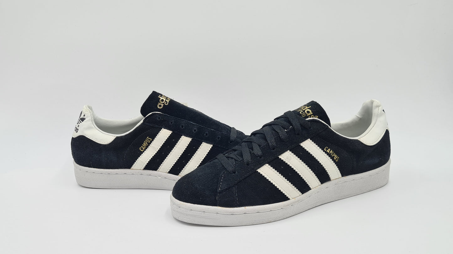 *NEU* Vintage 1994 Adidas Campus II Schwarz Gr. UK 8,5 / EUR 42 2/3