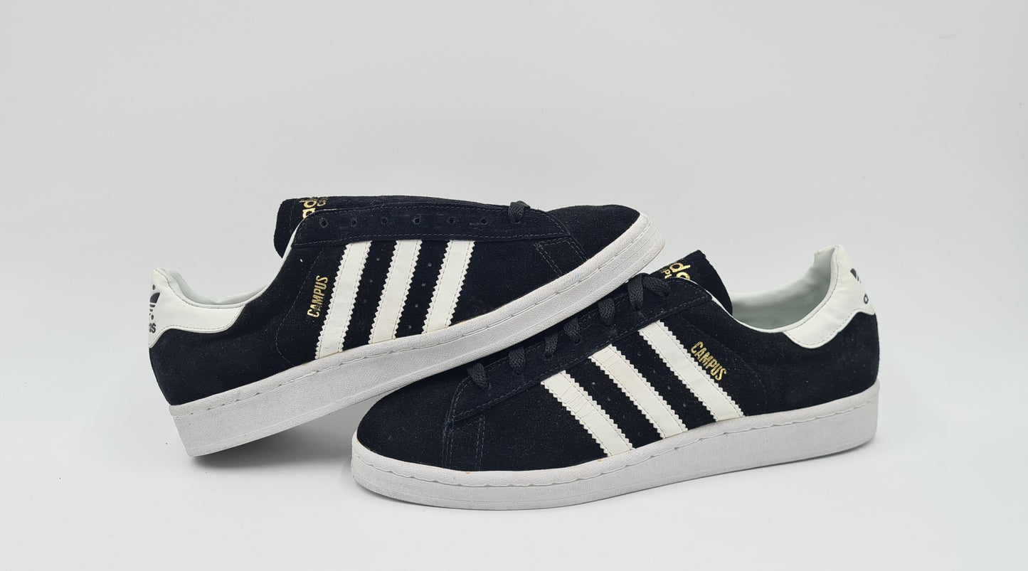 *NEU* 1994 Vintage Adidas Campus II Schwarz Gr. UK 10 / EUR 44 2/3