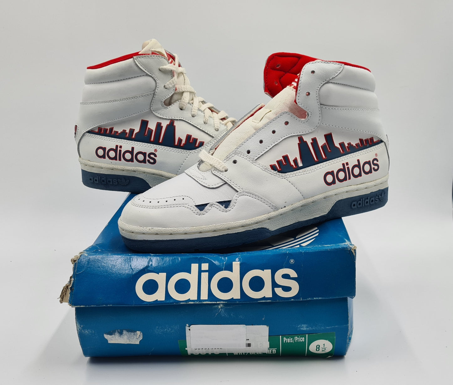 *BNIB* Vintage 1988 Adidas Harlem Skyline UK 8.5 / EUR 42 2/3