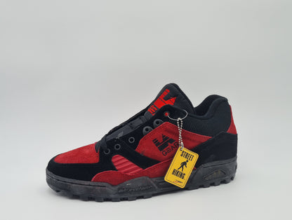 *NEU* Vintage 1990er LA Gear Land Mark Landmark Rot UK 9,5 / EUR 44,5