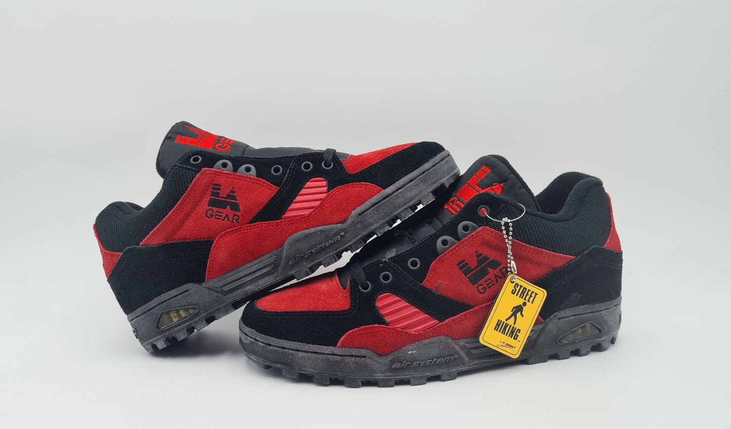 *NEU* Vintage 1990er LA Gear Land Mark Landmark Rot UK 9,5 / EUR 44,5