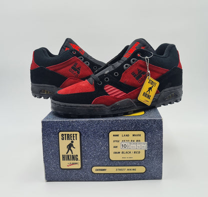 *NEU* Vintage 1990er LA Gear Land Mark Landmark Rot UK 9,5 / EUR 44,5