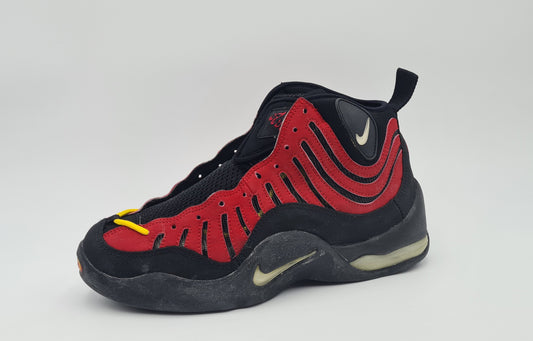 *NEU* Vintage 1997 Nike Air Bakin Varsity Red Tim Hardaway UK 9 / EUR 44