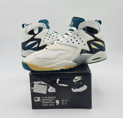 *NEU* Vintage 1992 Nike Air Tech Challenge Huarache Andre Agassi Grün UK 8 / EUR 42,5